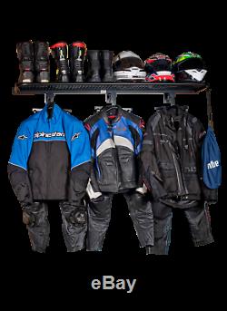 BikerTidy Motorcycle Motorbike Clothing jacket helmet storage rack shelves