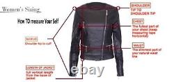 Black Leather Jacket Women Pure Lambskin Moto Size XS S M L XL XXL Custom Made