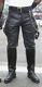 Black Leather Pants Motorcycle Pants Breeches New Leather Trousers/ Pants Black
