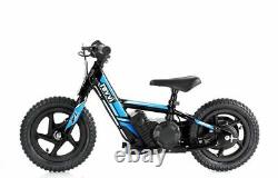 Blue Revvi 12 electric kids bike motorbike motorcycle 24v battery powered