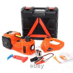 Car 5T Electric Hydraulic Jack Electric Wrench with Impact Wrench Inflator 12V