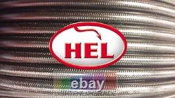 Carbon Gsxr600 K4-k5 04-05 Hel Braided Brake Hose 2 Line Front + Rear