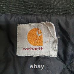 Carhartt Detroit Jacket Size XL Cordura Nylon Padded Black Heavy Great Condition