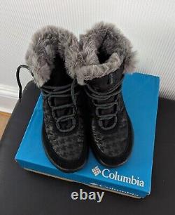 Columbia Slopeside Peak Luxe Waterproof Winter Boots UK5 EU38 Black Graphite