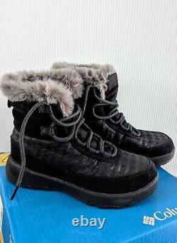 Columbia Slopeside Peak Luxe Waterproof Winter Boots UK5 EU38 Black Graphite