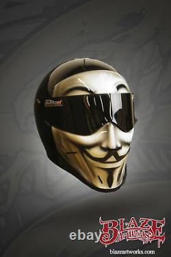 Custom painted Vendetta Matrix Street Fx Motorcycle helmet