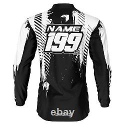 Customised White Tread Kit Bundle Adult/Kids Motocross MX Enduro name number