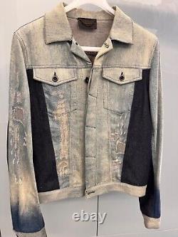 DIESEL BLACK GOLD Mens JAREDDI PATCH -FS DEN DENIM JACKET SIZE (M) RETAIL £510