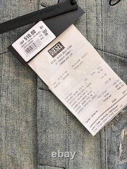 DIESEL BLACK GOLD Mens JAREDDI PATCH -FS DEN DENIM JACKET SIZE (M) RETAIL £510