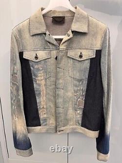 DIESEL BLACK GOLD Mens JAREDDI PATCH -FS DEN DENIM JACKET SIZE (M) RETAIL £510