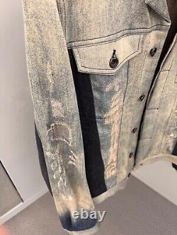 DIESEL BLACK GOLD Mens JAREDDI PATCH -FS DEN DENIM JACKET SIZE (M) RETAIL £510