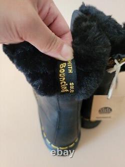Doc Martens Womens 1460 Serena Collar Boots Size 10 / Men 9 Faux Fur NWT