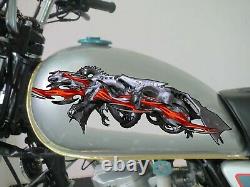 Dragons Bike Decals, Lizard Motorcycle Side Graphics, 3D Dragons Bike Sticker