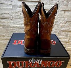 Durango Rebel Western Boot Steel Toe Brown Tan Saddle Slip Oil Resistant Water P