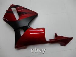 FLD Injection Matte Black Red Fairing Fit for Honda 2003-2004 CBR600RR ABS s083