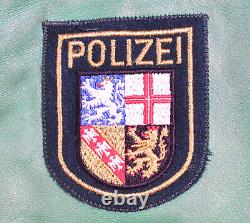 FRG police station wagon leather suit motorcycle police Saarland size 52 RARE! 7944