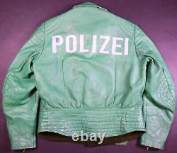 FRG police station wagon leather suit motorcycle police Saarland size 52 RARE! 7944