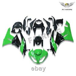FTC Plastic Glossy Black Green Fairing Fit for KWA 2009-2012 ZX6R 636 a013