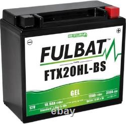 FTX20HL-BS GEL Fulbat Motorcycle Battery