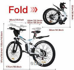 Faltbares E-Bike 26Zoll Elektrofahrrad Mountainbike Klapprad Citybike 350W Motor