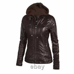 Fashion Factory Women High Quality Winter Leather Jacket Ladies Top Quality COAT