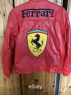 Ferrari Red Leather Jacket 2004 Michael Schumacher F1 World Championship
