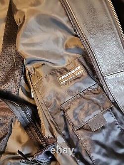 First Gear Harley-Davidson Motorcycle Leather Riding Jacket Size Large