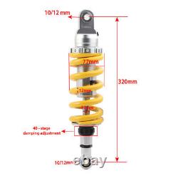 Fit Dirt Pit Bike ATV Quad Motorcycle 320mm 12.6'' Shock Absorber Shocks Red UK