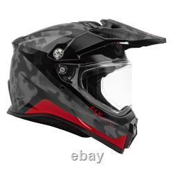 Fly 2023 Trekker Pulse Adult MX Helmet Black/Red Visor Full Face Motorcycle Bike