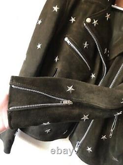 Free people understated leather Star Studded Suede Jacket Size M