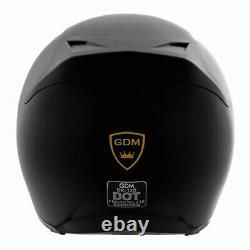 Full Face Motorcycle Helmet with Intercom Bluetooth Headset + Smoked Shield