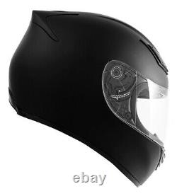 Full Face Motorcycle Helmet with Intercom Bluetooth Headset + Smoked Shield