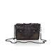 G. G. Maull Mini Gg Leather Convertible Cross-over Purse In Black Tiger Nwt