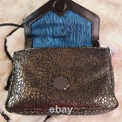 G. G. Maull Mini GG Leather Convertible Cross-Over Purse in Black Tiger NWT