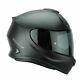 G-mac Roar Blackout Fibreglass Motorcycle Helmet Satin Black + Free Dark Visor