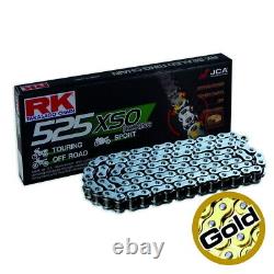 GB525XSO-122 RK Gold Pro X-Ring Motorcycle Chain 525 x 122