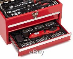 Garage Tool Box Car Motorcycle Repair Set Hand Tools Home Service DIY 155pcs Kit