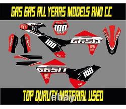 Gas Gas Full Graphics/decals Kit 50 65 85 125 250 450 All Models And CC