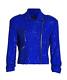Generation Love Whitney Sequin Moto Jacket Cobalt Blue Size S