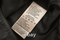 Genuine DIESEL Men's LADDERY Black Leather Sheepskin Jacket, sizes S M L XL