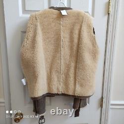 Gerard Darel Sheepskin Fur Insulated Lamb Leather Moto Jacket Women's 44