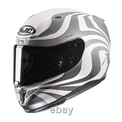 HJC RPHA 11 Eldon MC10SF Full Face Motorcycle Crash Helmet White Silver