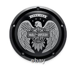 Harley Davidson 25701551 Eagle Bar & Shield Derby Cover Black Touring Trike