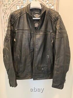 Harley Davidson Benson Vintage Bronze XL Leather Jacket 97155-17VM