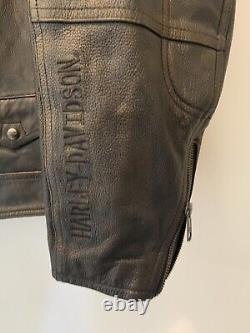 Harley Davidson Benson Vintage Bronze XL Leather Jacket 97155-17VM