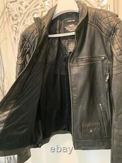 Harley Davidson Benson Vintage Bronze XL Leather Jacket 97155-17VM