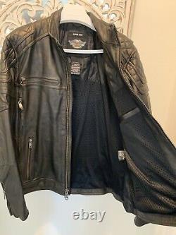 Harley Davidson Benson Vintage Bronze XL Leather Jacket 97155-17VM