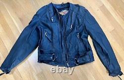 Harley-Davidson MEDIUM Embossed Perforated Vented Genuine Leather Jacket