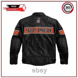 Harley Davidson Men Trenton Mesh Riding Jacket Motorcycle Mesh Fabric Jacket New