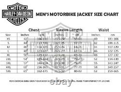 Harley Davidson Men Trenton Mesh Riding Jacket Motorcycle Mesh Fabric Jacket New